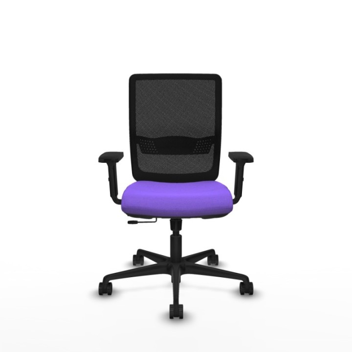 Haches traslack malla negra bali lila brazos 2D base nailon ruedas 65mm nailon