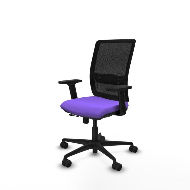 Haches traslack malla negra bali lila brazos 2D base nailon ruedas 65mm nailon