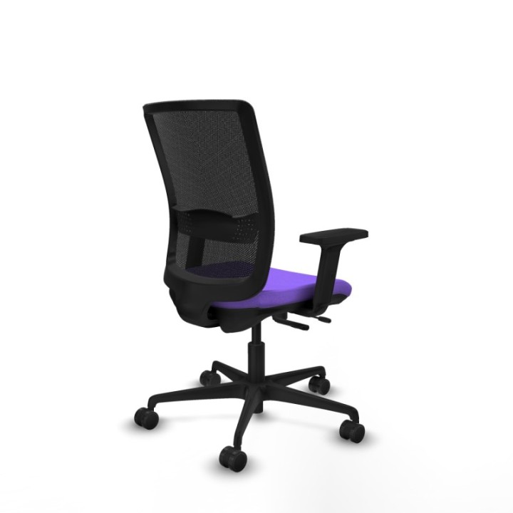 Haches traslack malla negra bali lila brazos 2D base nailon ruedas 65mm nailon