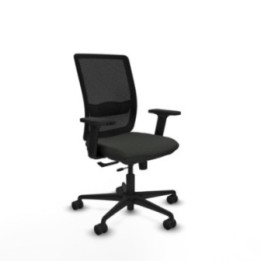 Haches traslack malla negra bali negro brazos 2D base nailon ruedas 65mm nailon