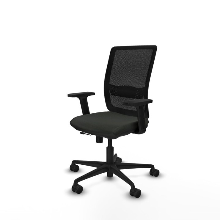 Haches traslack malla negra bali negro brazos 2D base nailon ruedas 65mm nailon