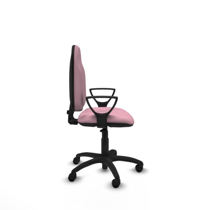 Algarra CP bali rosa brazos fijos base poliamida ruedas nailon 50mm