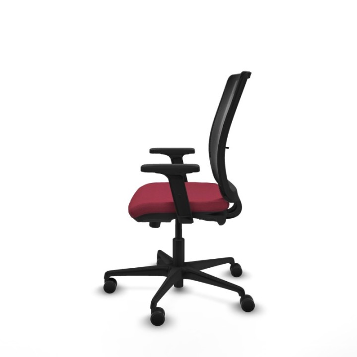 Haches traslack malla negra bali granate brazos 2D base nailon ruedas 65mm nailon