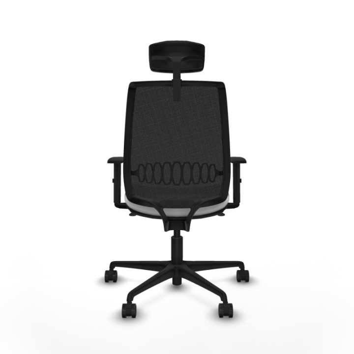 Alares sincro malla negra bali blanco brazos 1D base nailon cabecero 2D ruedas 65 mm nailon