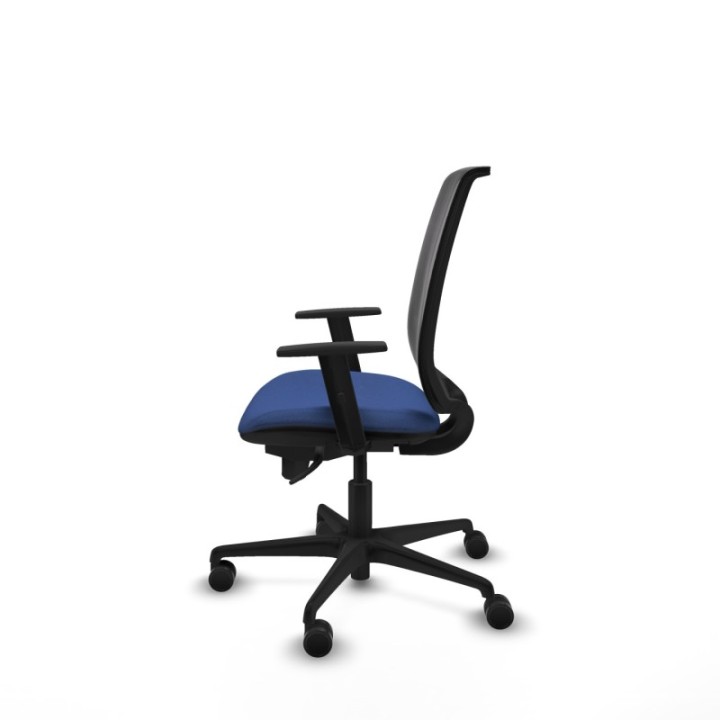 Alares sincro malla negra bali azul marino brazos 1D base nailon  ruedas 65 mm nailon