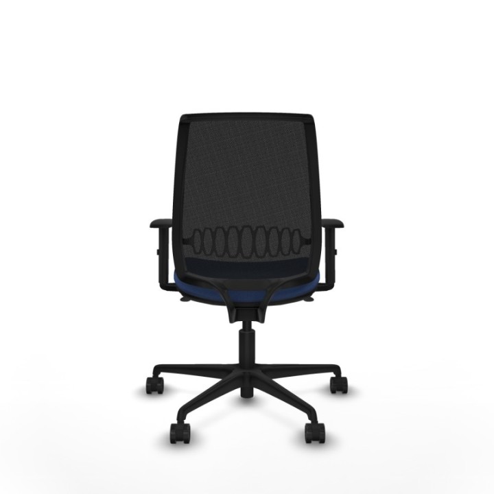 Alares sincro malla negra bali azul marino brazos 1D base nailon  ruedas 65 mm nailon