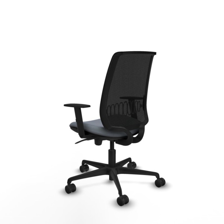 Alares sincro malla negra bali gris brazos 1D base nailon  ruedas 65 mm nailon