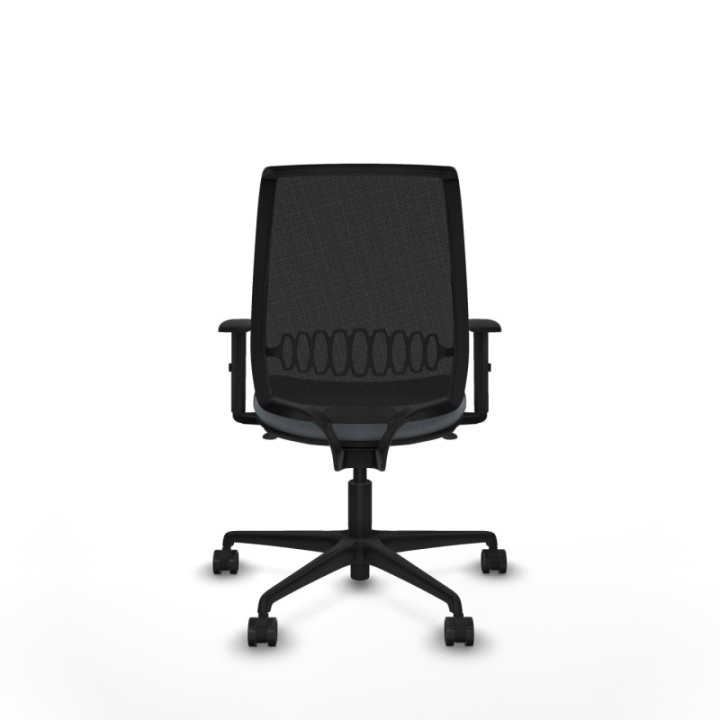 Alares sincro malla negra bali gris brazos 1D base nailon  ruedas 65 mm nailon