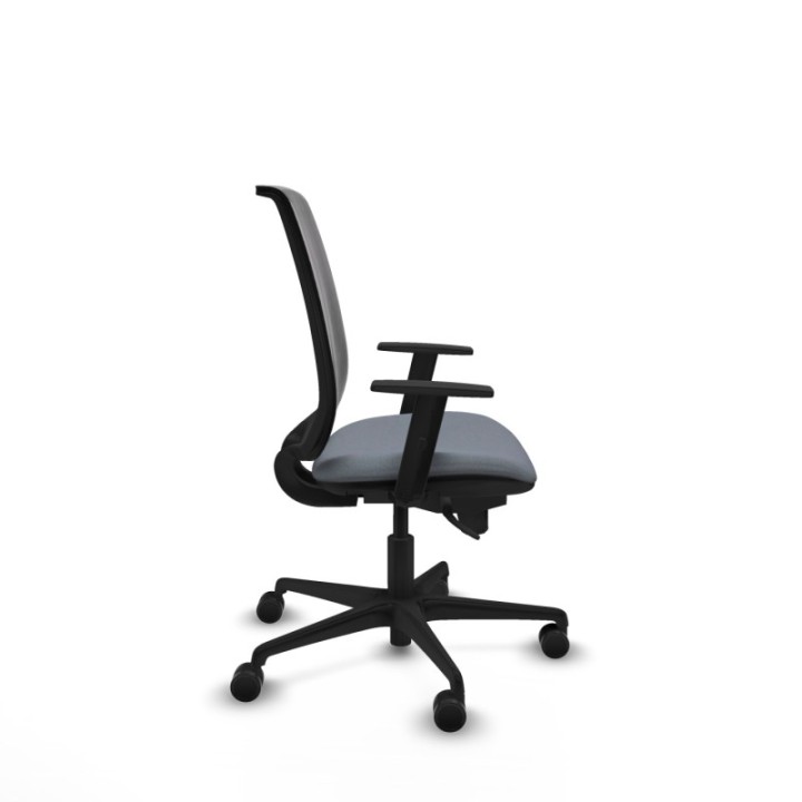 Alares sincro malla negra bali gris brazos 1D base nailon  ruedas 65 mm nailon