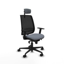 Alares sincro malla negra bali gris brazos 1D base nailon cabecero 2D ruedas 65 mm nailon