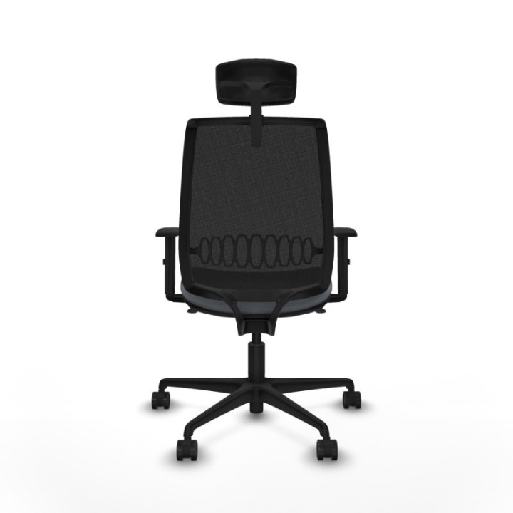 Alares sincro malla negra bali gris brazos 1D base nailon cabecero 2D ruedas 65 mm nailon