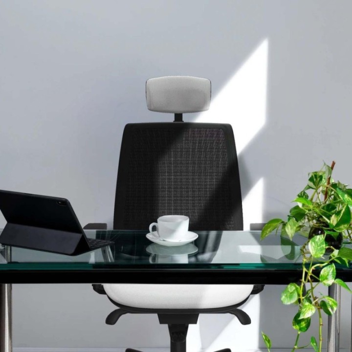 Alares sincro malla negra bali gris brazos 1D base nailon cabecero 2D ruedas 65 mm nailon