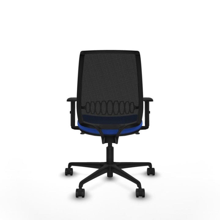 Alares sincro malla negra bali azul brazos 1D base nailon  ruedas 65 mm nailon