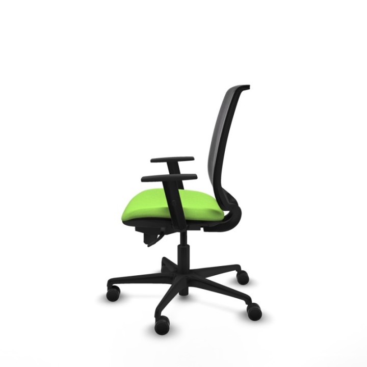 Alares sincro malla negra bali pistacho brazos 1D base nailon  ruedas 65 mm nailon