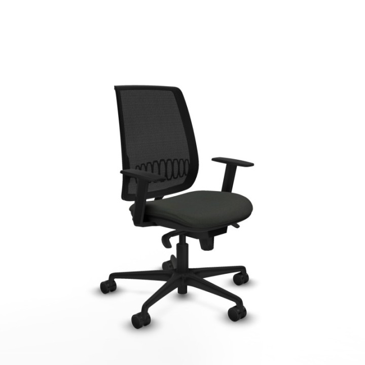 Alares sincro malla negra bali negro brazos 1D base nailon  ruedas 65 mm nailon