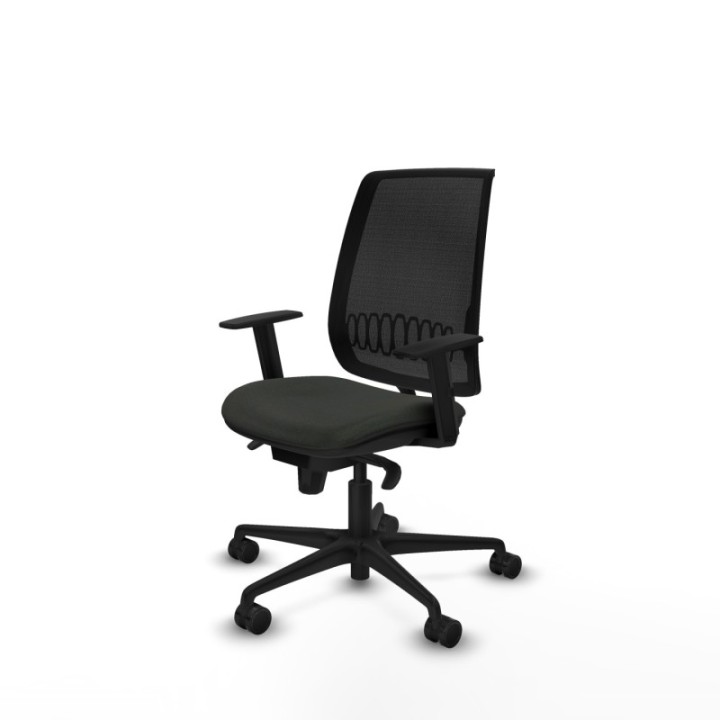 Alares sincro malla negra bali negro brazos 1D base nailon  ruedas 65 mm nailon