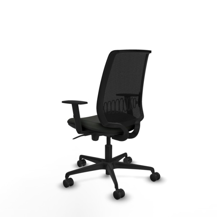 Alares sincro malla negra bali negro brazos 1D base nailon  ruedas 65 mm nailon