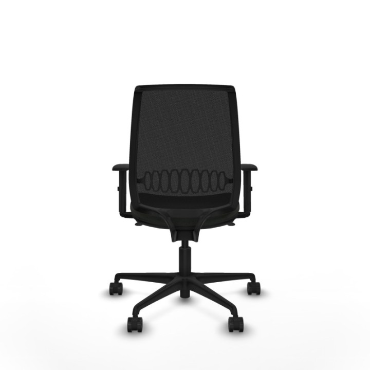 Alares sincro malla negra bali negro brazos 1D base nailon  ruedas 65 mm nailon