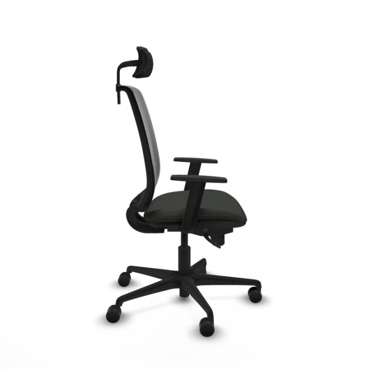 Alares sincro malla negra bali negro brazos 1D base nailon cabecero 2D ruedas 65 mm nailon