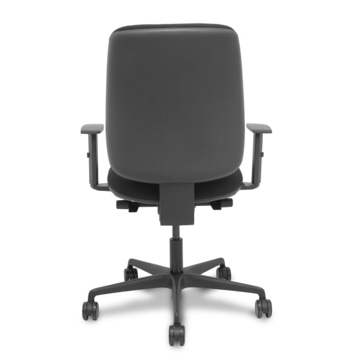 Silla Alares traslack tapizada bali negro brazo regulable