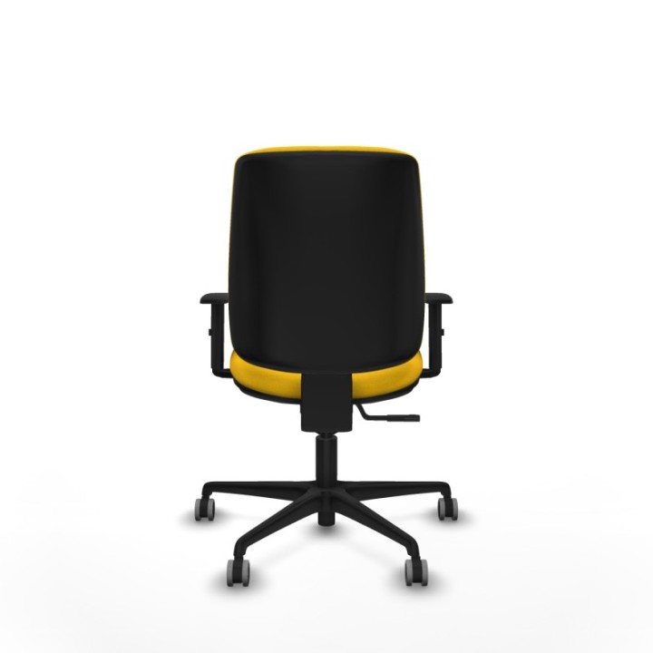 Alares tapizada sincro bali amarillo brazos 1D base nailon ruedas 65mm engomadas