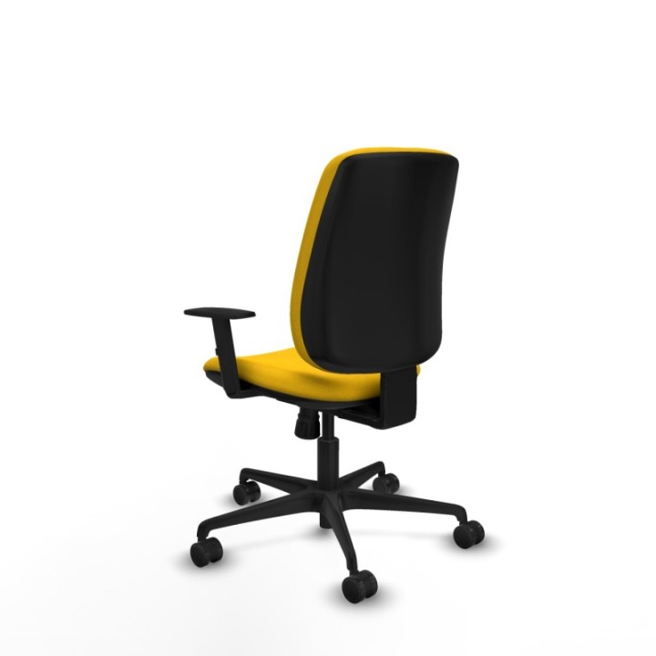 Alares tapizada sincro bali amarillo brazos 1D base nailon ruedas 65 mm nailon