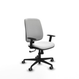 Alares tapizada sincro bali blanco brazos 1D base nailon ruedas 65mm engomadas