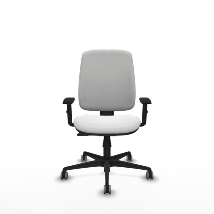 Alares tapizada sincro bali blanco brazos 1D base nailon ruedas 65mm engomadas