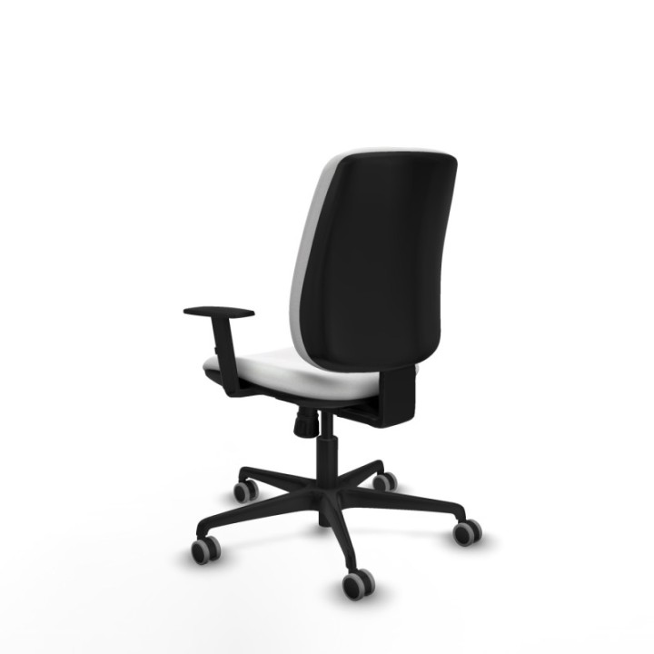 Alares tapizada sincro bali blanco brazos 1D base nailon ruedas 65mm engomadas