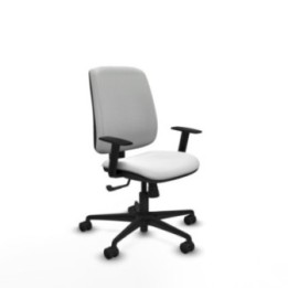 Alares tapizada sincro bali blanco brazos 1D base nailon ruedas 65 mm nailon