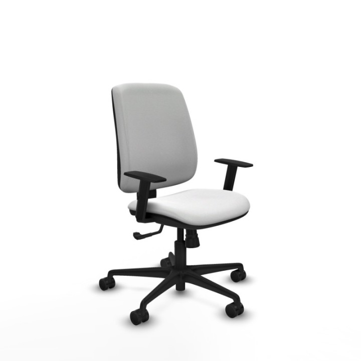 Alares tapizada sincro bali blanco brazos 1D base nailon ruedas 65 mm nailon