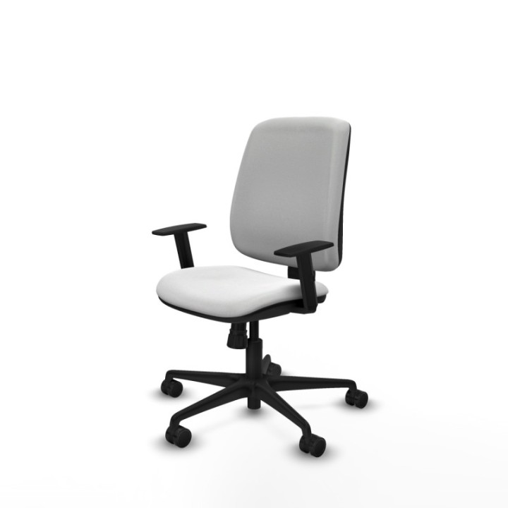 Alares tapizada sincro bali blanco brazos 1D base nailon ruedas 65 mm nailon