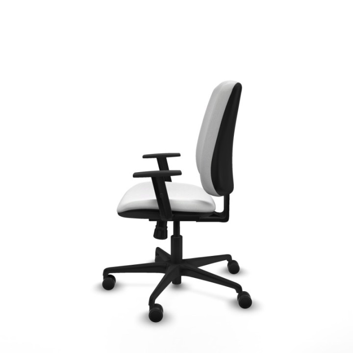 Alares tapizada sincro bali blanco brazos 1D base nailon ruedas 65 mm nailon