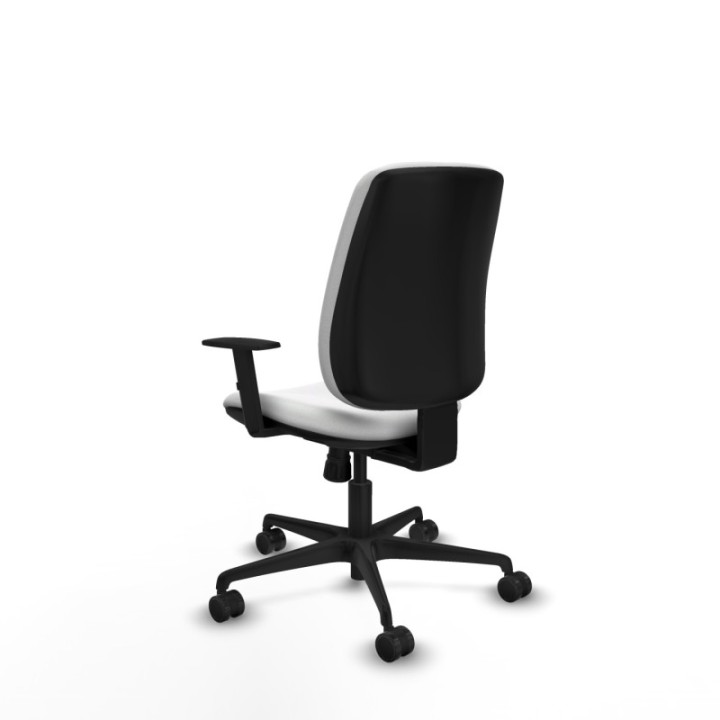 Alares tapizada sincro bali blanco brazos 1D base nailon ruedas 65 mm nailon