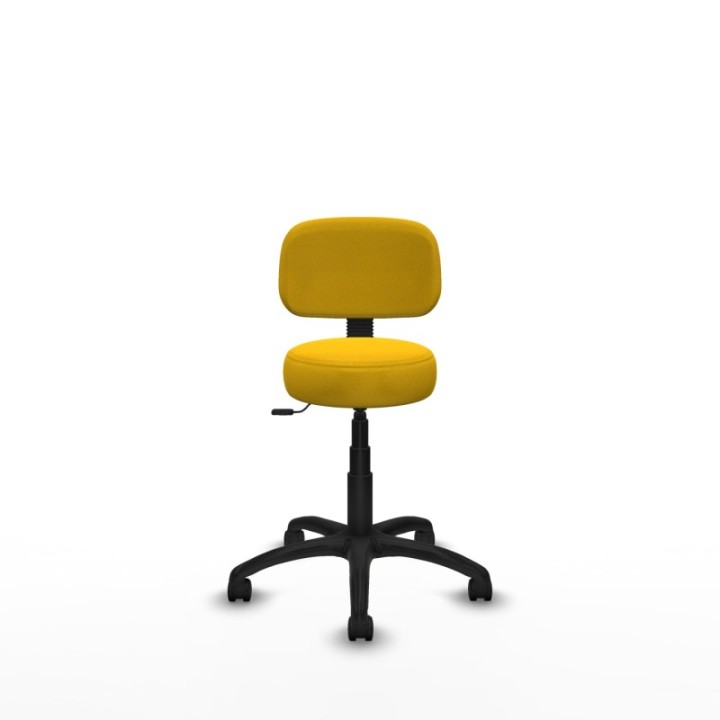 Silla Llanos giratorio bali amarillo base poliamida 600 ruedas nailon 50