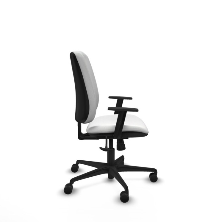 Alares tapizada sincro bali blanco brazos 1D base nailon ruedas 65 mm nailon