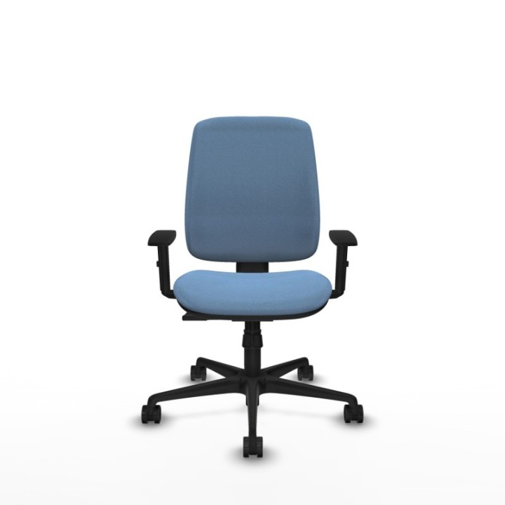 Alares tapizada sincro bali azul cielo brazos 1D base nailon ruedas 65 mm nailon