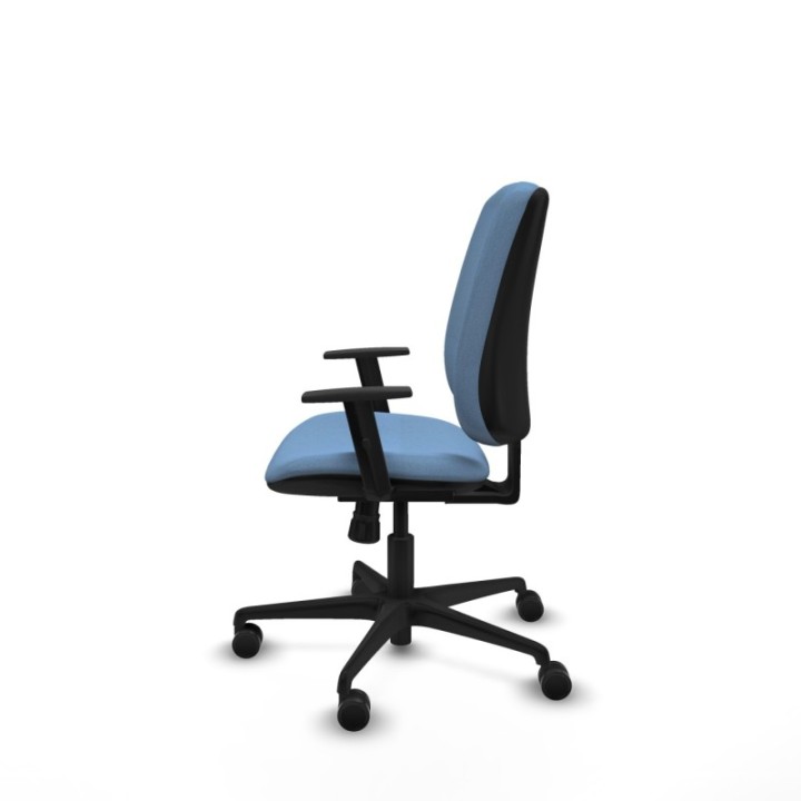 Alares tapizada sincro bali azul cielo brazos 1D base nailon ruedas 65 mm nailon