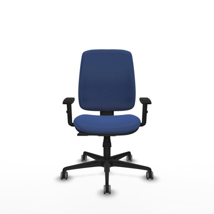 Alares tapizada sincro bali azul marino brazos 1D base nailon ruedas 65mm engomadas