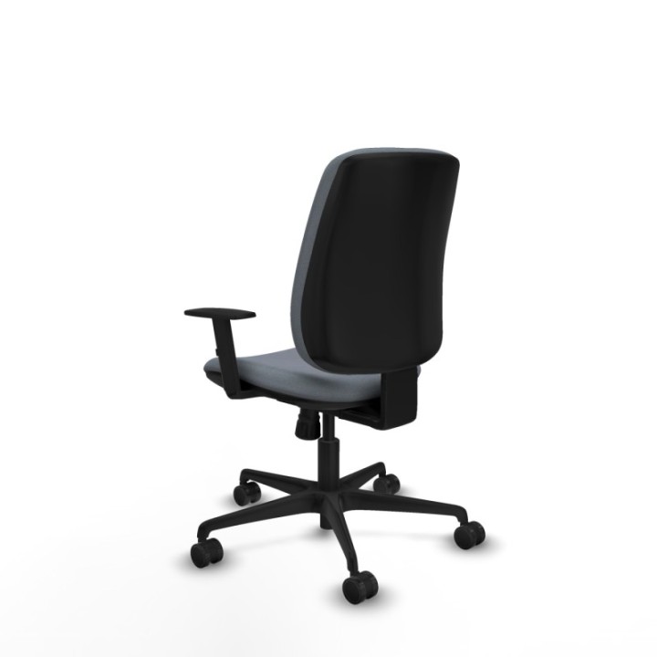 Alares tapizada sincro bali gris brazos 1D base nailon ruedas 65 mm nailon