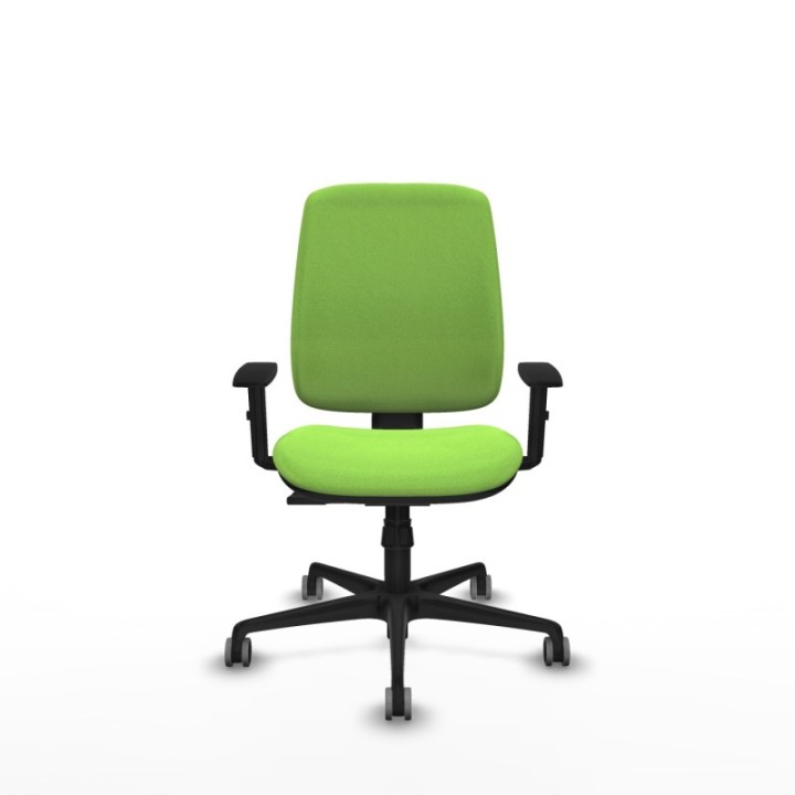 Alares tapizada sincro bali pistacho brazos 1D base nailon ruedas 65mm engomadas