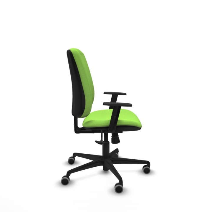 Alares tapizada sincro bali pistacho brazos 1D base nailon ruedas 65mm engomadas