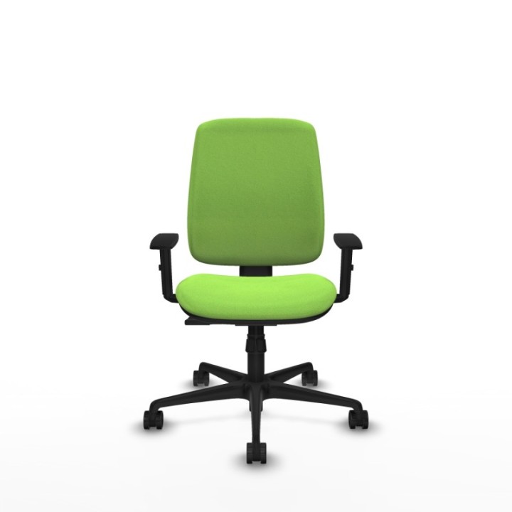 Alares tapizada sincro bali pistacho brazos 1D base nailon ruedas 65 mm nailon