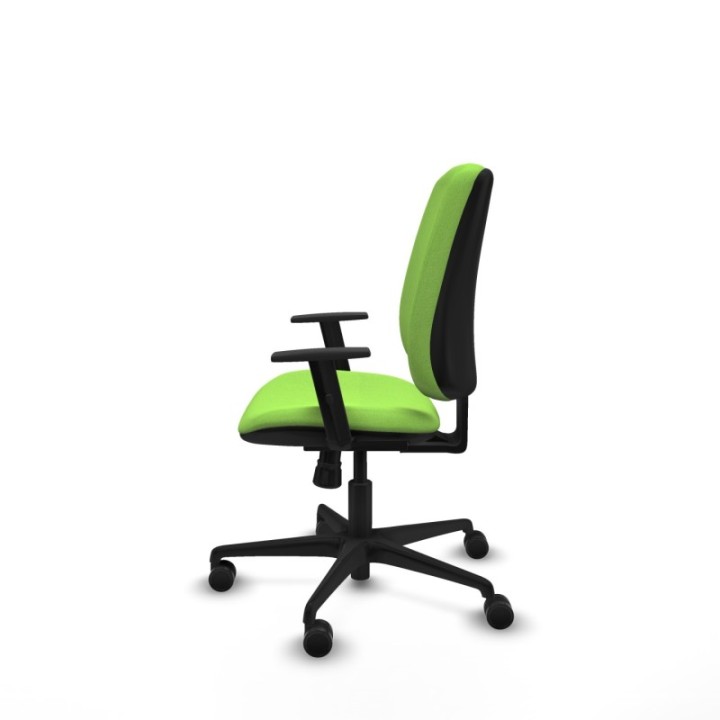 Alares tapizada sincro bali pistacho brazos 1D base nailon ruedas 65 mm nailon