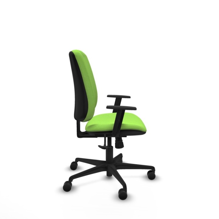 Alares tapizada sincro bali pistacho brazos 1D base nailon ruedas 65 mm nailon