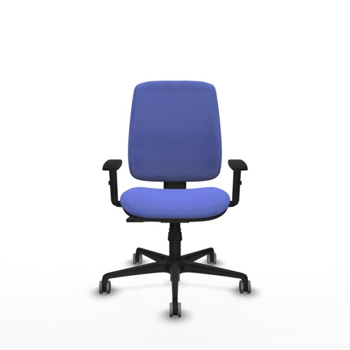 Alares tapizada sincro bali azul claro brazos 1D base nailon ruedas 65mm engomadas