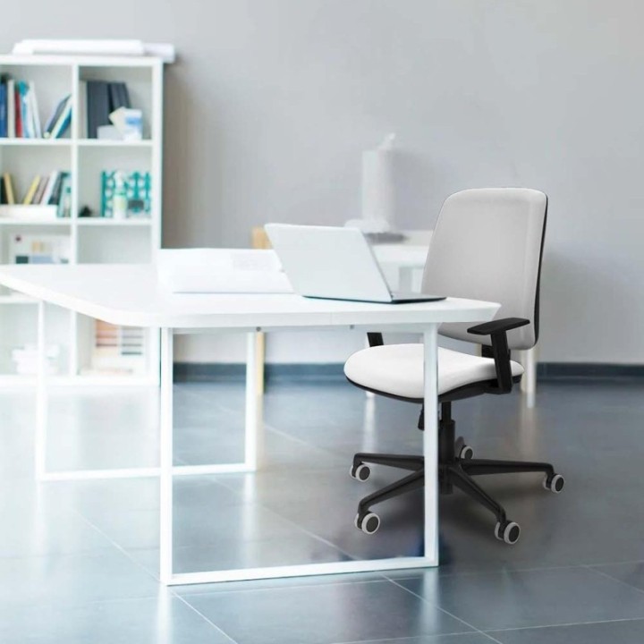 Alares tapizada sincro bali gris oscuro brazos 1D base nailon ruedas 65mm engomadas