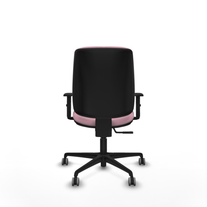 Alares tapizada sincro bali rosa brazos 1D base nailon ruedas 65mm engomadas