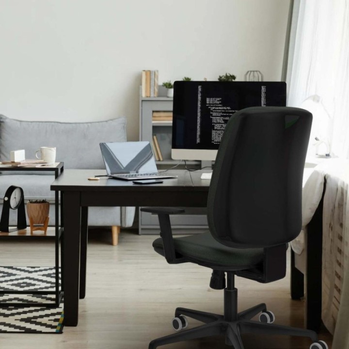 Alares tapizada sincro bali rosa brazos 1D base nailon ruedas 65mm engomadas