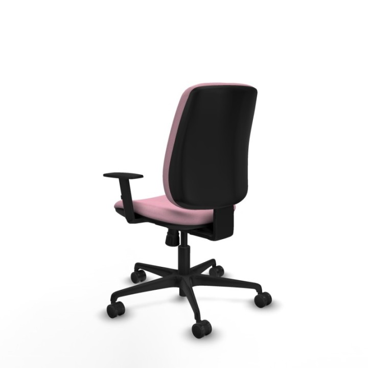 Alares tapizada sincro bali rosa brazos 1D base nailon ruedas 65 mm nailon